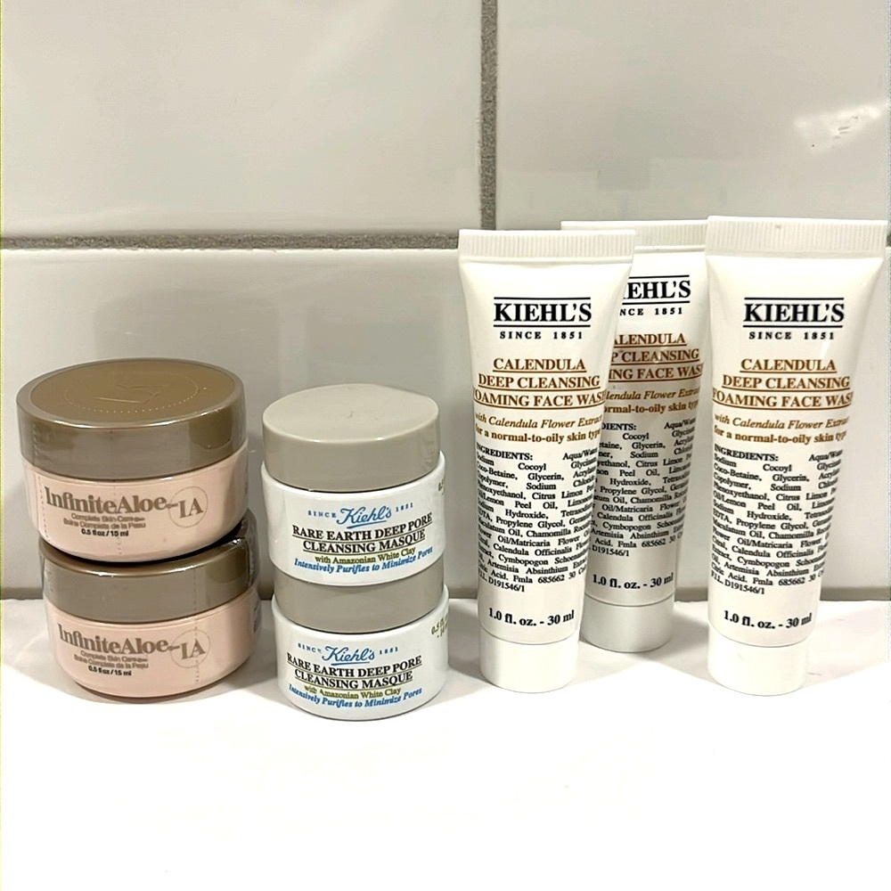 Kiehl's & InfiniteAloe Travel size beauty lot
